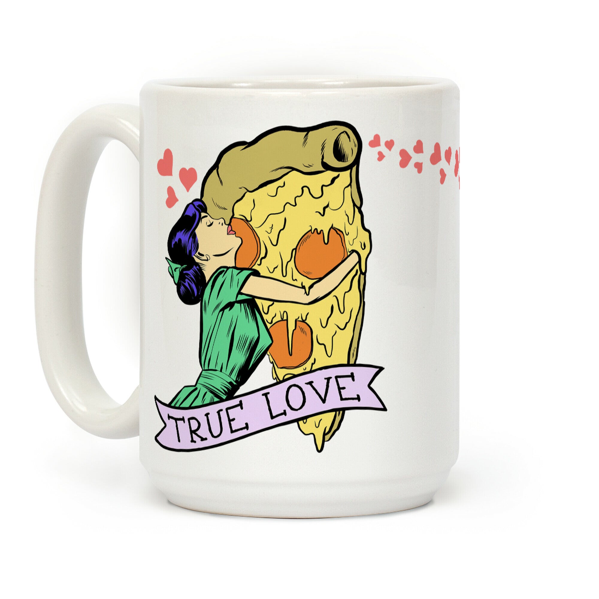True Love Comics and Pizza Coffee Mug